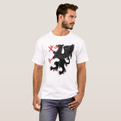 T-shirt Griffin Rampant Sable (Devant entier)