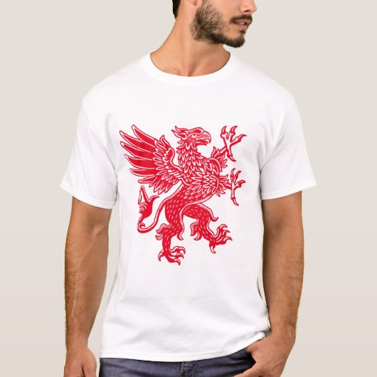 T-shirt Griffin - Rouge (Devant)
