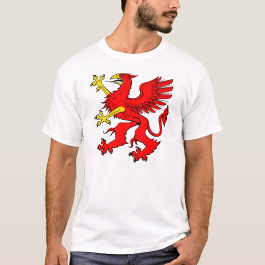 T-shirt Griffin rouge (Devant)