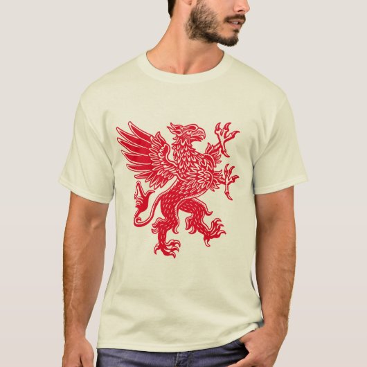 T-shirt Griffin - Rouge (Devant)
