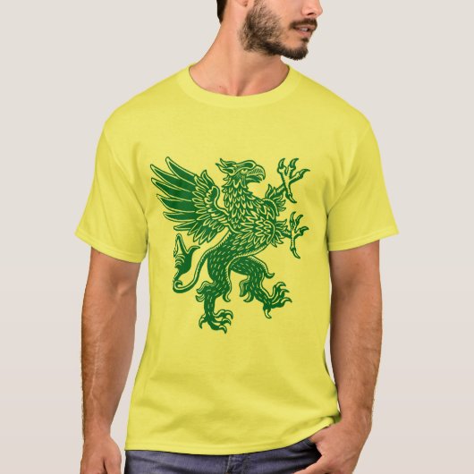 T-shirt Griffin - Vert forestier (Devant)