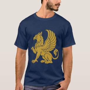T-shirt Griffon d'Abdera Emblème en or de la Grèce antique
