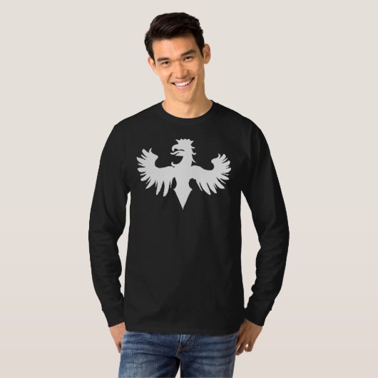 T-shirt Griffon de Niani de geai - blanc (Devant entier)