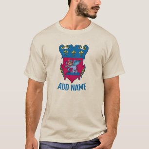 T-shirt Griffon Winged Crest Shield, ajouter nom,