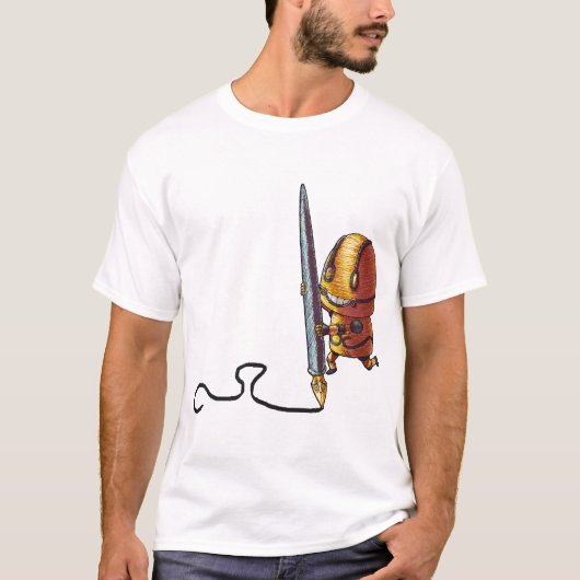 T-shirt Griffonnage de Micromajig + Logo (Devant)