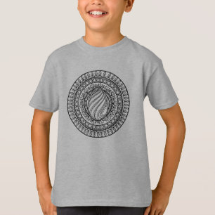 T-shirt Griffonnage tribal de cercle