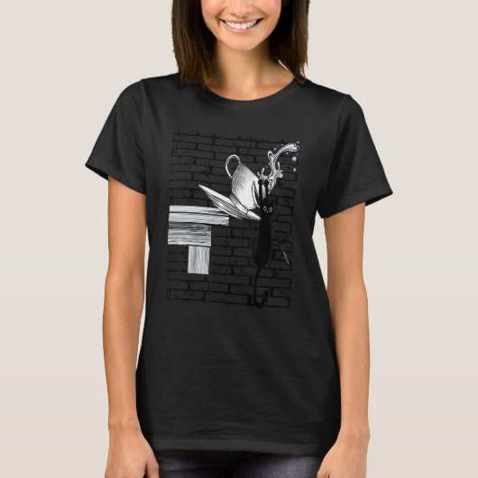 T-shirt Griffure de chat folle (Devant)