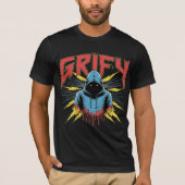 T-shirt Grify Cyber Hacker Art Hooded Rogue Binary Code  (Devant)