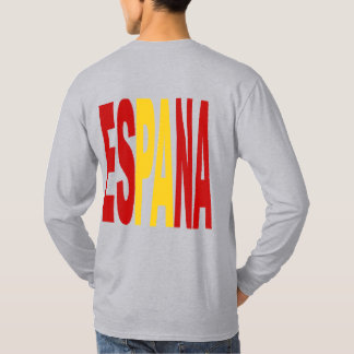 T-shirt grijs met lange mouwen achter ESPANA