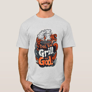 T-shirt Grill BBQ corps de papa cool