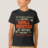 T-shirt Grill Master At Work Grilling Chilling Funny Bq P (Devant)