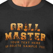 T-shirt GRILL MASTER BBQ personnalisé