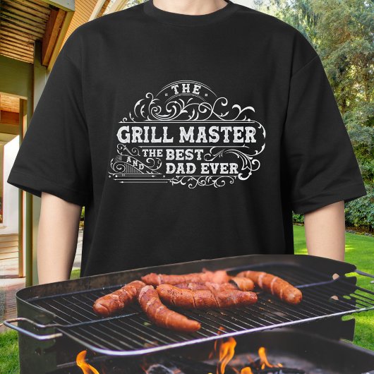 T-shirt Grill Master et meilleur papa jamais Fête des père