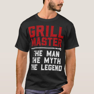 T-shirt Grill Master L'homme Le Mythe La mangeoire de la l