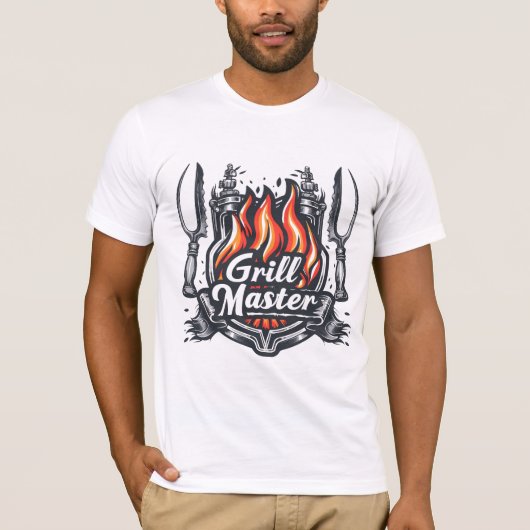 T-shirt Grill Master Papa (Devant)