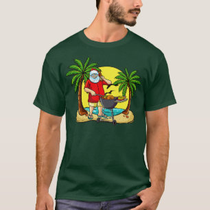 T-shirt Grill Père Noël Noël En Juillet Grill Master