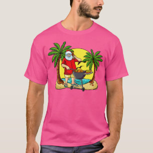 T-shirt Grill Père Noël Noël En Juillet Grill Master