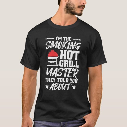 T-shirt Grill Smoking Master Grilling Barbecue (Devant)