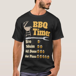 T-shirt Grillage amusant du minuteur BBQ