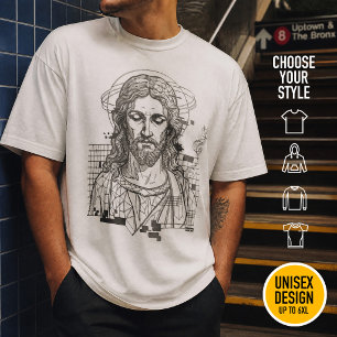 T-shirt Grille anaglyphe Christian Christwave Jésus-Christ