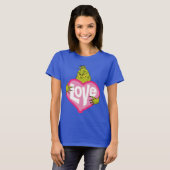 T-shirt Grille | Love Pink Heart (Devant entier)