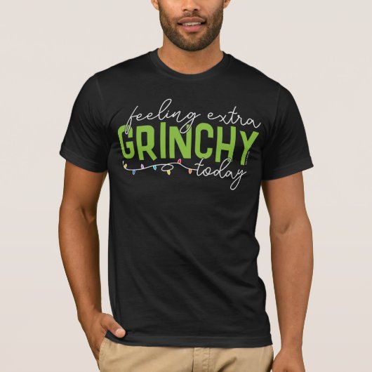 T-shirt Grille | Sentiment De Grinchy Supplémentaire Aujou (Devant)