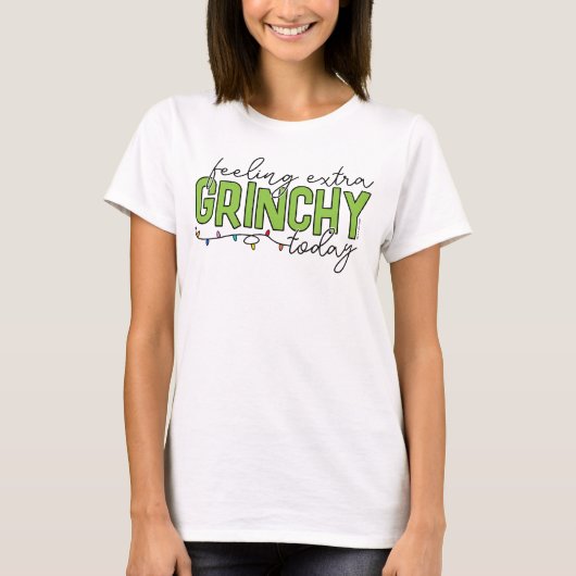 T-shirt Grille | Sentiment de grinchy supplémentaire aujou (Devant)