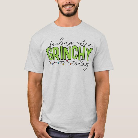 T-shirt Grille | Sentiment de grinchy supplémentaire aujou (Devant)