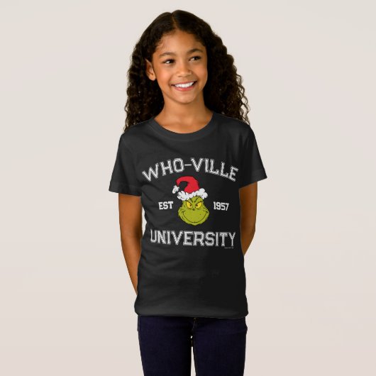 T-Shirt Grille | Who-ville University Est 1957 (Devant entier)