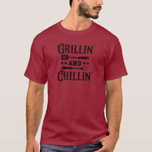 T-shirt Grillin and Chillin BBQ