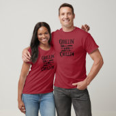 T-shirt Grillin and Chillin BBQ (Unisexe)