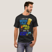 T-shirt Grillmaster Viande Grillant BBQ Tracteur P (Devant entier)