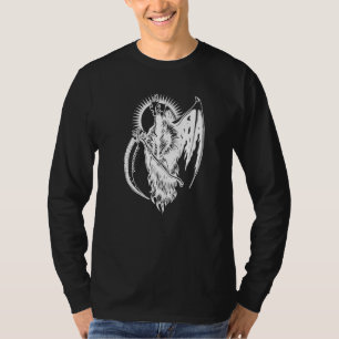 T-shirt Grim Devil Wing Occult Dark Art Metal Goth