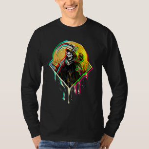 T-shirt Grim Reaper Corbeau Angel De La Mort Occulte Vapor