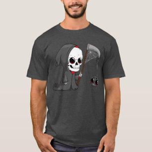 T-shirt Grim Reaper Costume d'Halloween pour enfants Skele