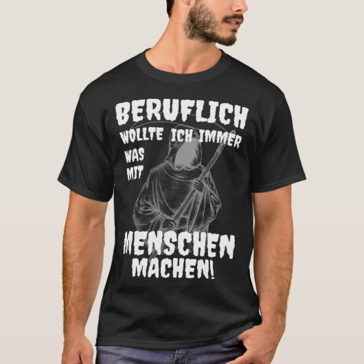 T-shirt Grim Reaper Professional Was With Menschen Black H (Devant)