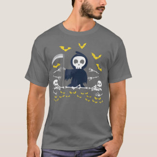 T-shirt Grim Reaper Skeleton Fictophilia 