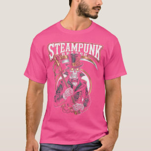 T-shirt Grim Reaper Steampunk Mort Dieu Gears Top Hat Scif