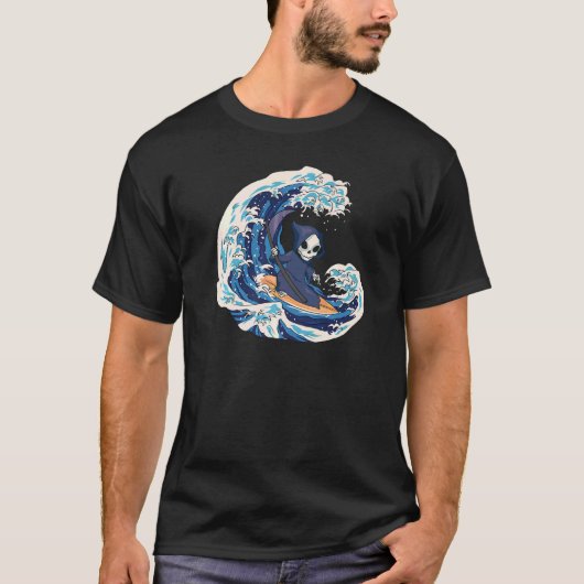 T-shirt Grim Reaper Surfing (Devant)