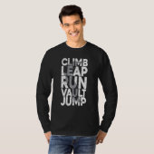 T-shirt Grimper Leap Run Vault Sauter Parkourist Parkour S (Devant entier)