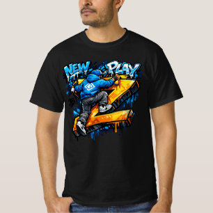 T-shirt Grimpeur de graffitis urbains Z Rue