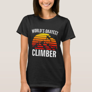 T-shirt Grimpeur moyen du monde drôle escalade grimpe