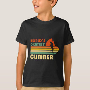 T-shirt Grimpeur Moyennement Doué Drôle D'escalade Rétro