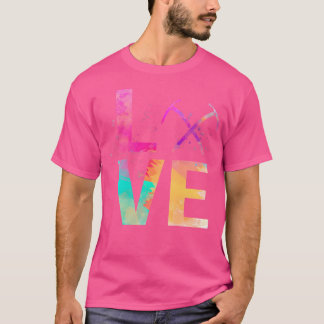 T-shirt Grimpeuse de glace colorée Maman Grimpeuse de glac