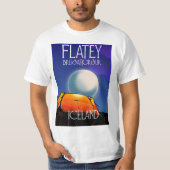 T-shirt Grímsey Islande affiche voyage (Devant)