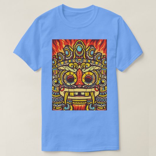 T-shirt Grin du guerrier aztèque (Design devant)