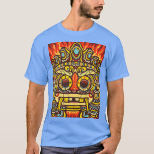 T-shirt Grin du guerrier aztèque
