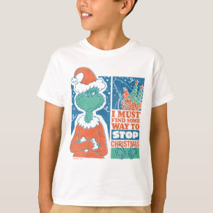 T-shirt Grinch Arrêtez Noël Graphique Vintage