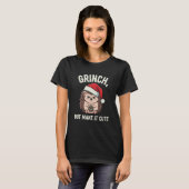T-shirt Grinch But Make It Cute – Funny Christmas Hedgehog (Devant entier)