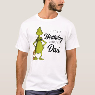 T-shirt Grinch Chalkboard Birthday Girl's Dad